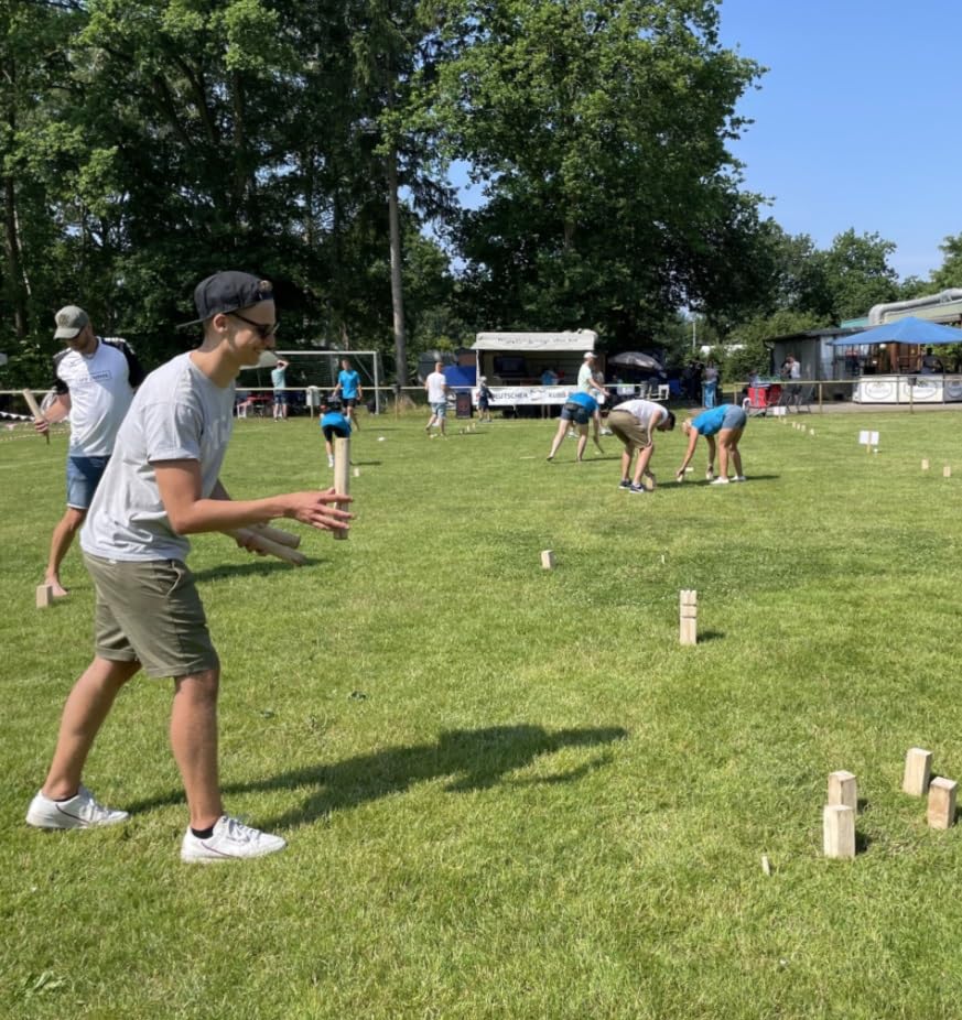jpv games Kubb Spiel Gummibaum [Vergleichstest-Sieger] Deutsche Kubb  Bund-Gre (DKubbB) XL - 7.8kg : Amazon.de: Spielzeug