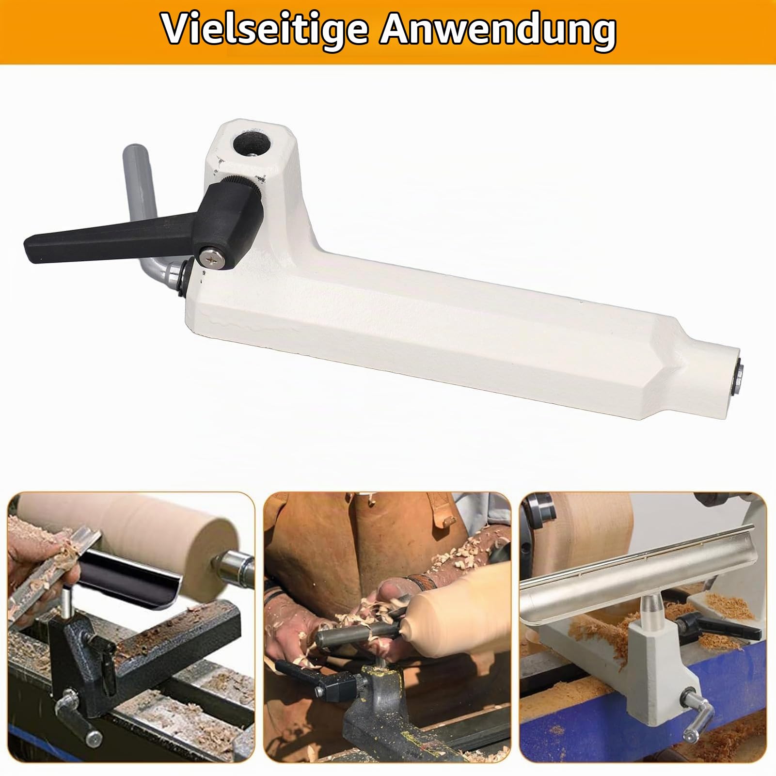 Holzdrehmaschine Werkzeugauflage Halter Basisauflage Gusseisenbasis DIY Drehmaschinenzubehör Holzbearbeitung Drehen