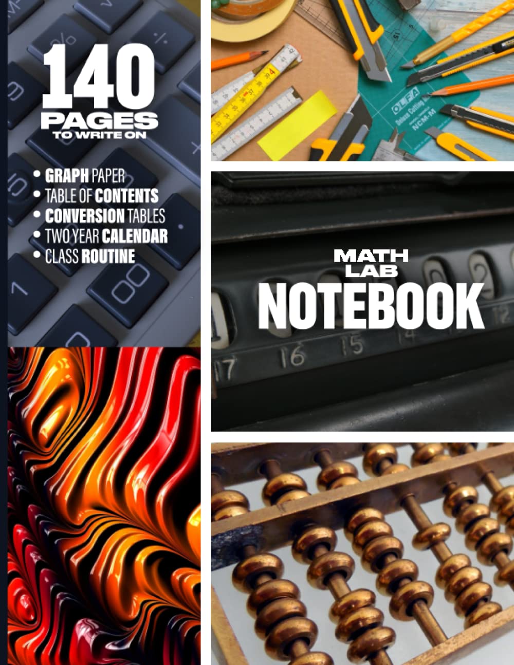 Math Lab Notebook: Student Laboratory Notebook With Table of Content, Class Routine, Calendar, Grid Format, Isometric Graph Papers, Mathematics Cheat Sheets Notes Unit Conversion