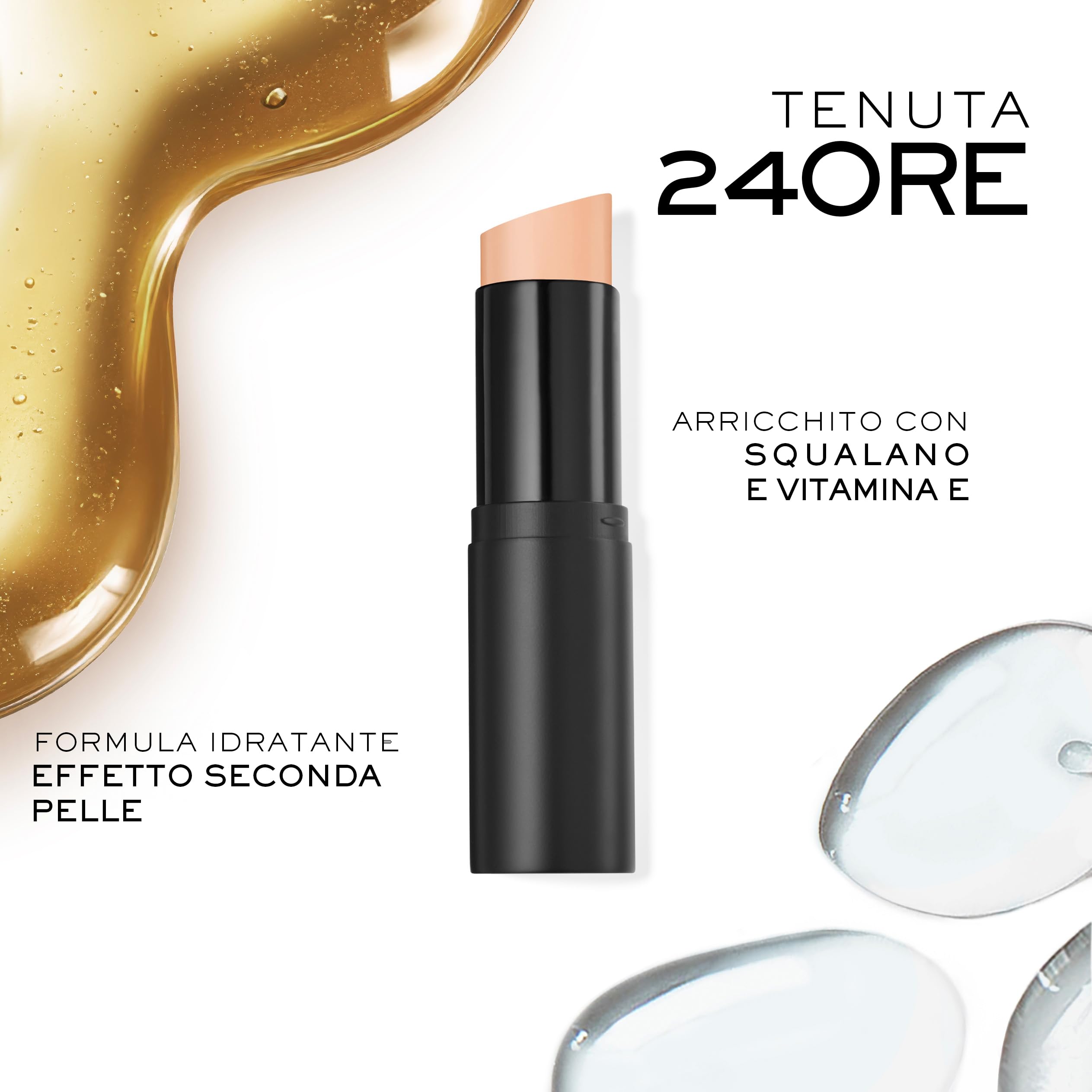 Lancôme - Colorazione Idolo Ultra Wear Fondotinta Stick Finitura opaca naturale - Cura idratante - Lunga tenuta 24 ore, effetto buona miniera - 9 gr - Made in France