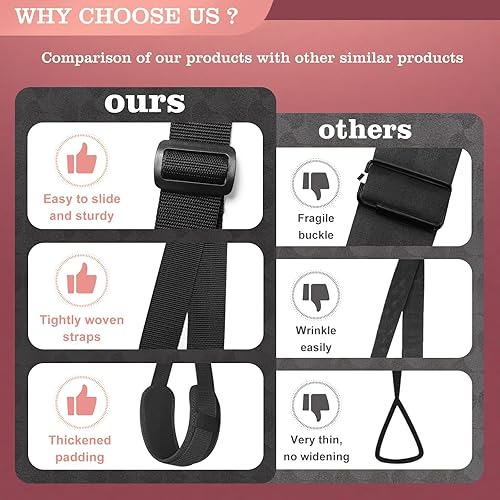 Miniatura 3 de BDSM Restricciones Bondage - Kit de restricciones de cama, correas ajustables para piernas y esposas para parejas adultas SM, juego de cuerda y