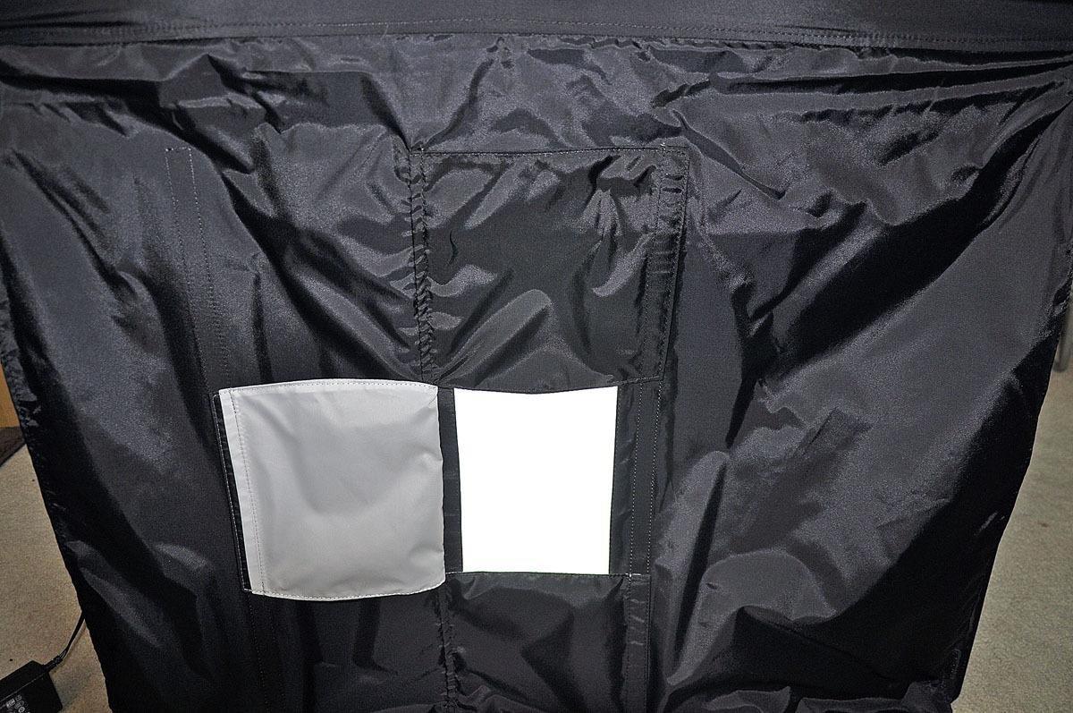 Compact, Large, Built in Lighting, Portable, Easy to Use and takes GREAT Pictures...what else can you ask for.