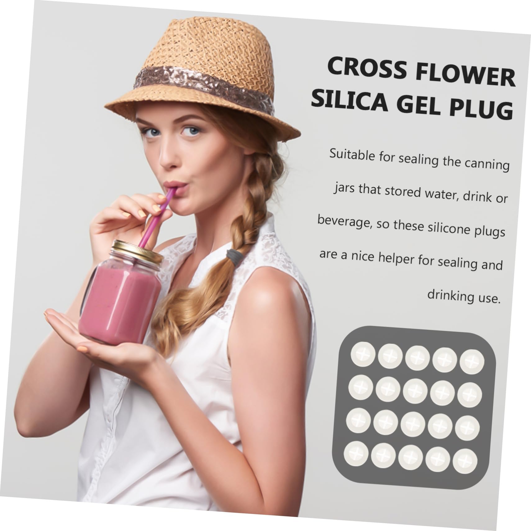 TIDTALEO 20pcs Bamboo Wooden Plug Stopper for Lids, Glass Bottles, Mugs - Brown