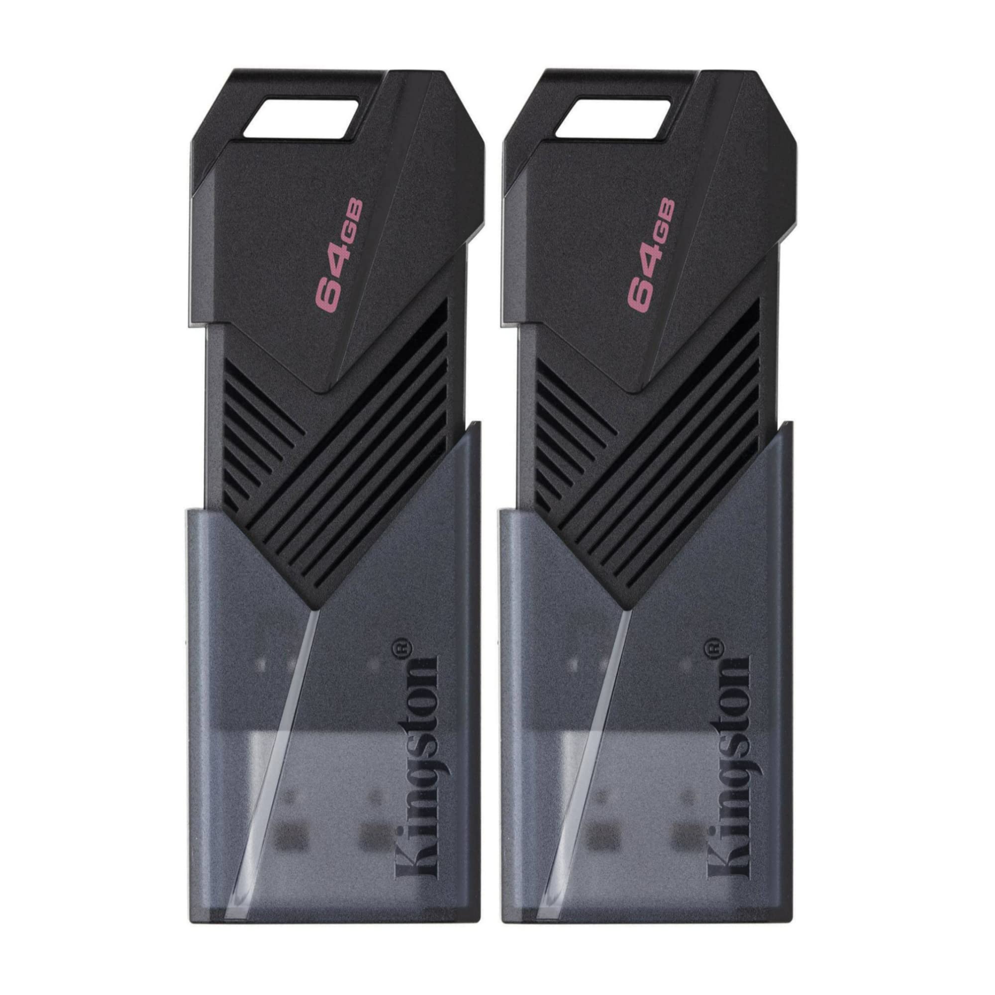 Kingston DataTraveler Exodia Onyx - Memoria USB 3.2 (64 GB, negro mate) (paquete de 2)
