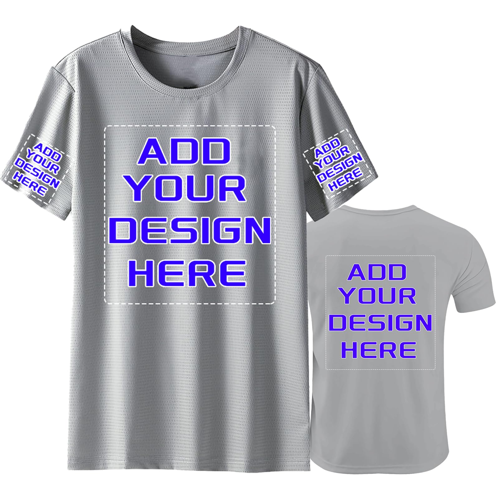 Custom Shirt, Custom Shirts Men Workout Shirts Dry Fit Moisture Wicking Short Sleeve Athletic Work T-Shirts