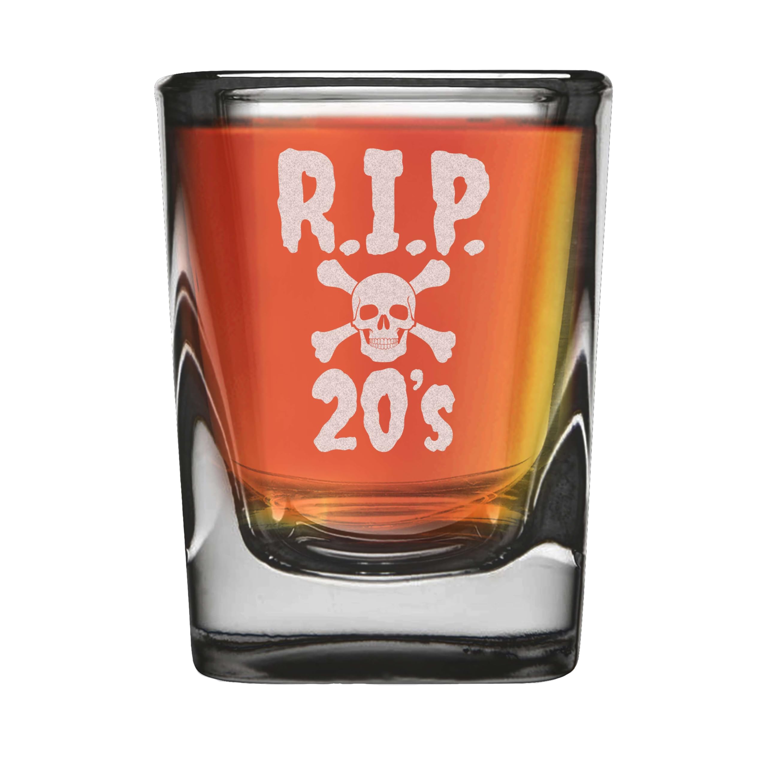 Cadeau anniversaire 30 ans original avec ce verre à shot crâne gravé