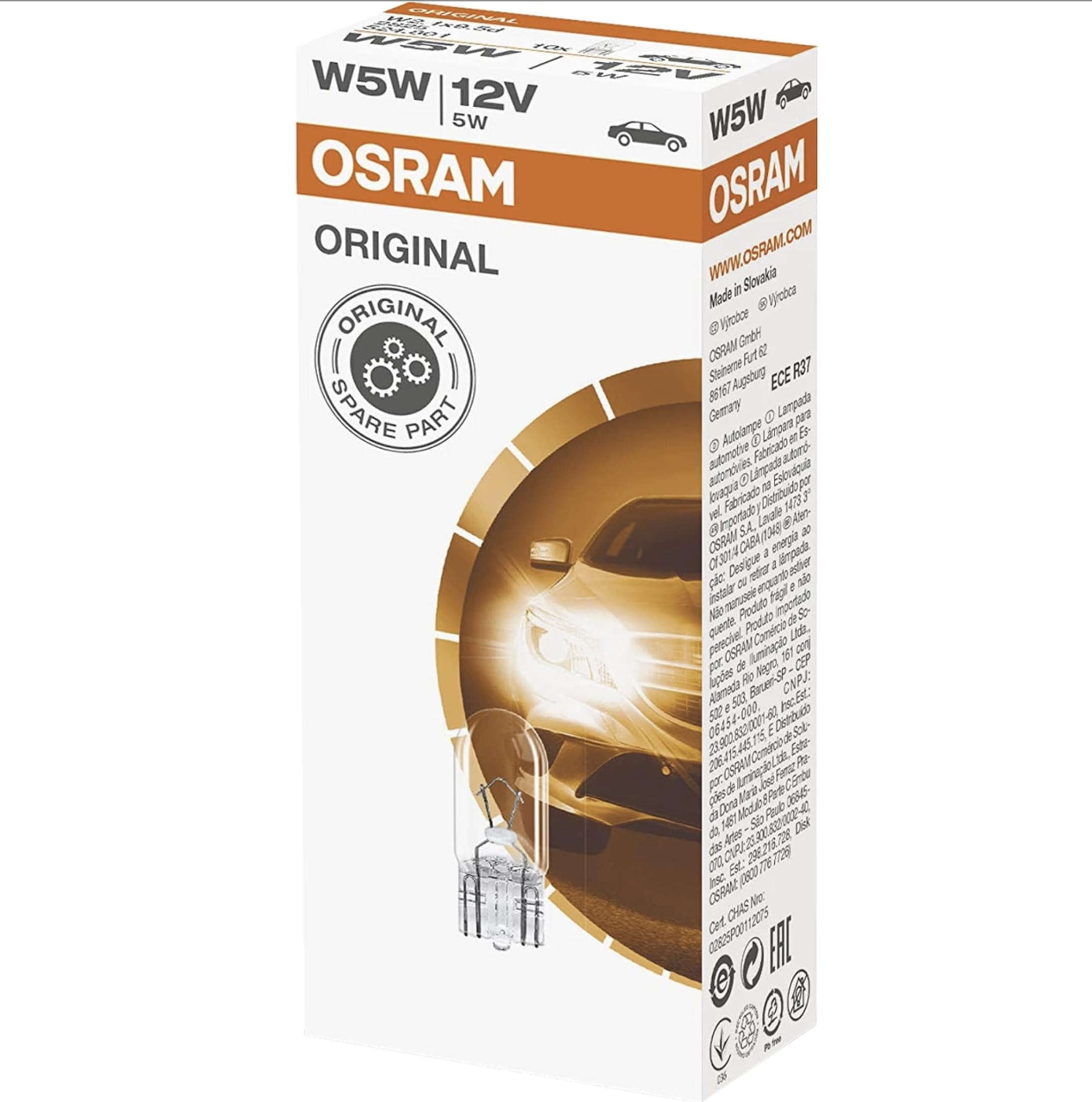OSRAM Light Bulbs VW,AUDI,MERCEDES-BENZ 2825 Bulb, indicator
