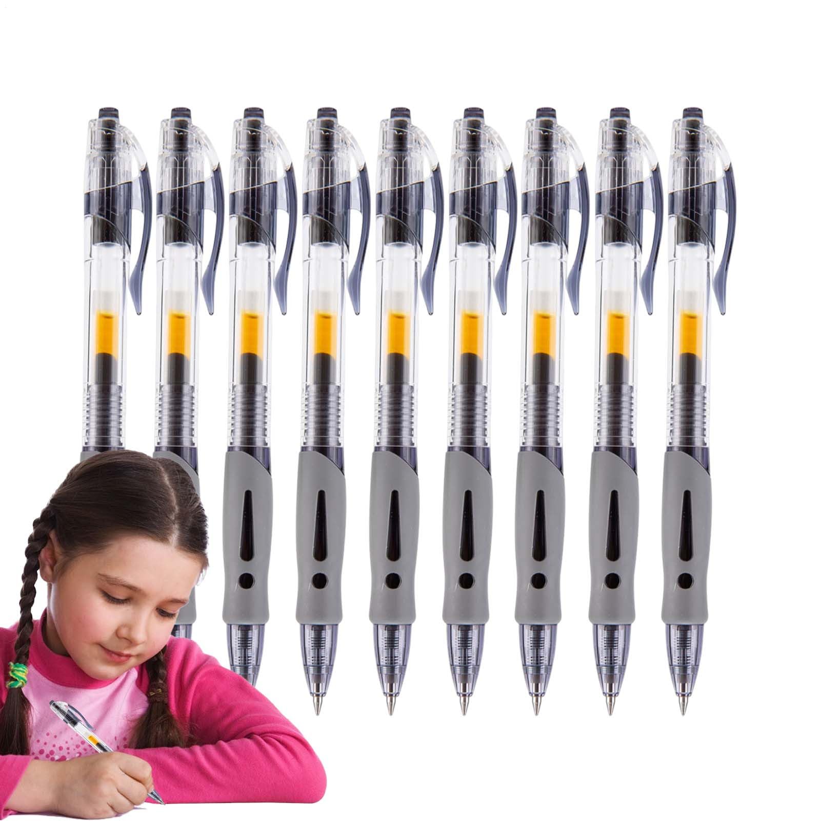 – Fine Tip Pens - Retractable Bullet Pen,0.5mm Roller Ball Pen, Smooth Writing Pens, Bullet for Students, Men, Women, Children