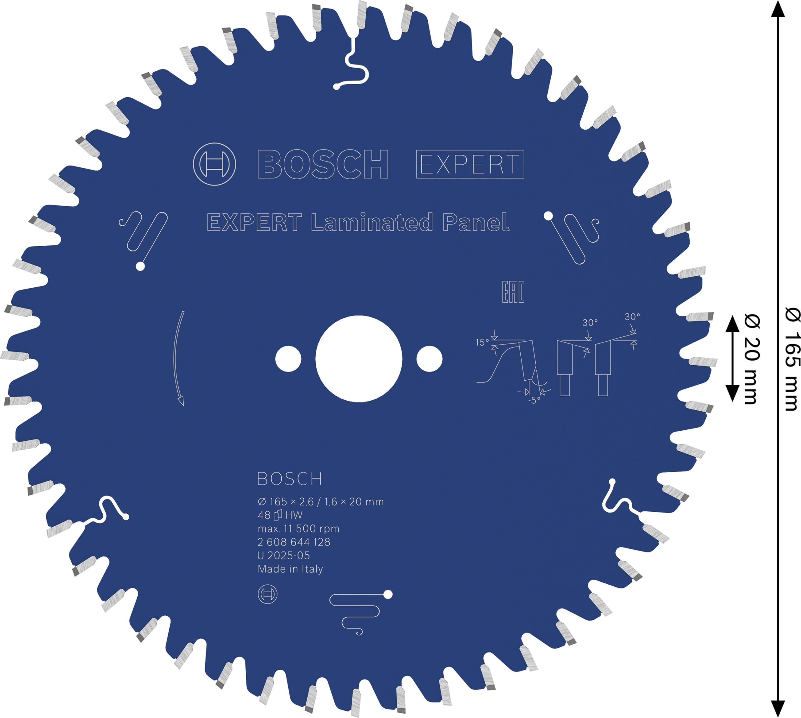 Bosch Accessories CSB Expert LaminatedPanel: 165x20x48D