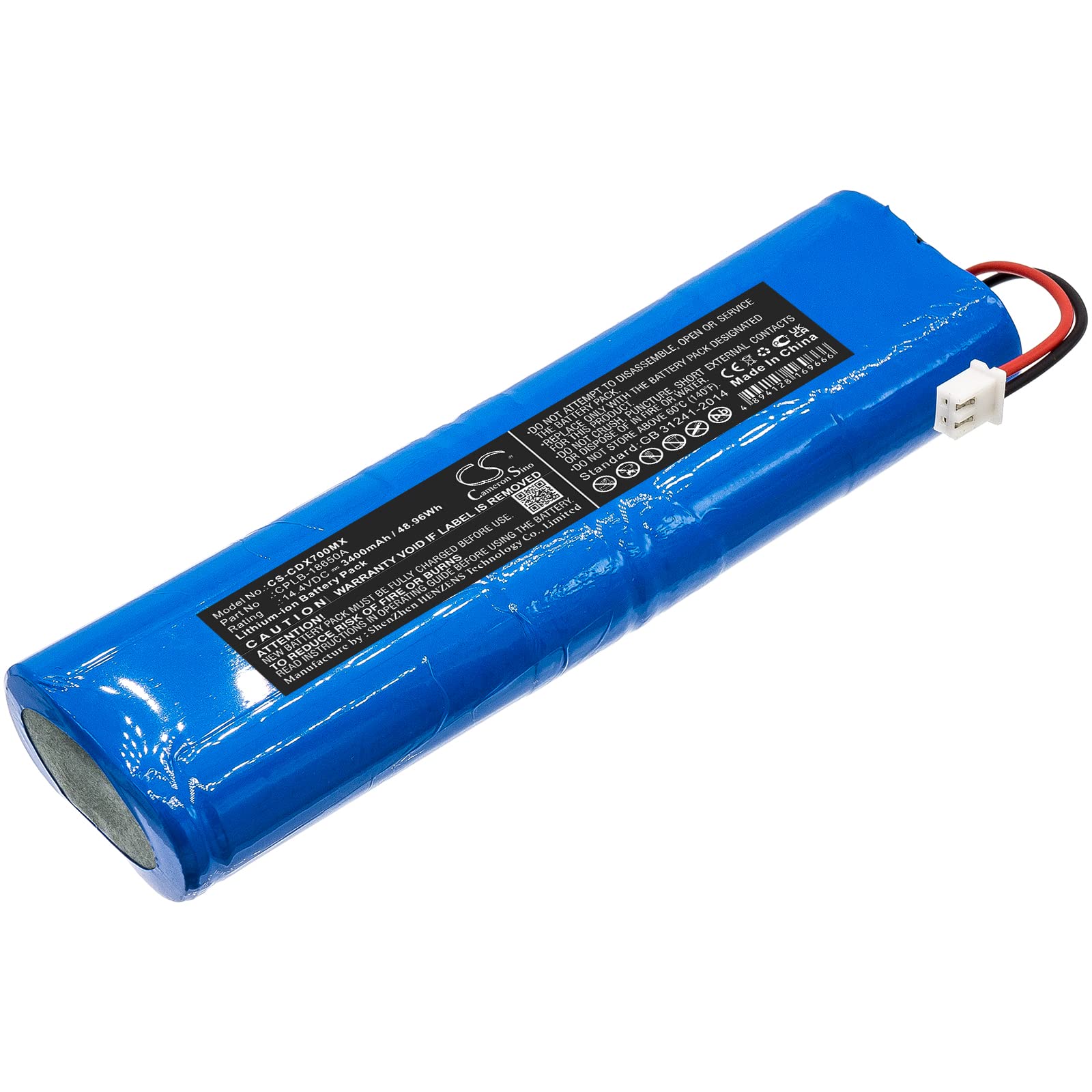 TECHTEK Batteria 3400mAh compatibile con [Creative] Deluxe 100, Deluxe 70, DELUXE-70, KMO-101, NEUVISION 500, PC-3000 patient monitor, PC3000 monitor, per [Neusoft] NeuVision 500 sostituisce 2302-148