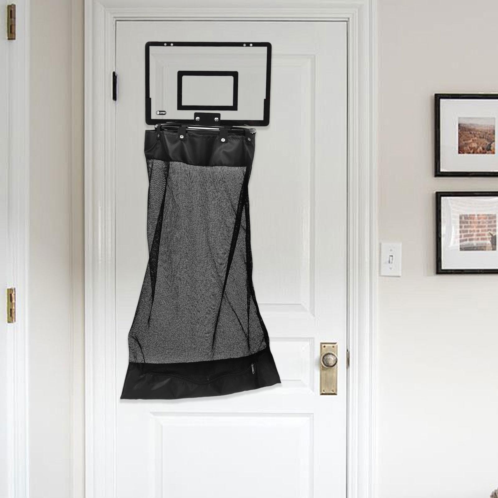 Hängender Wäschekorb, Als Schmutzwäschebeutel Und Basketballkorb | Wäschebehälter zum Aufhängen, Ein Wäschesack Und Türhänger, Reißfestem Stoff mit Haken für Jungen Und Mädchen Im