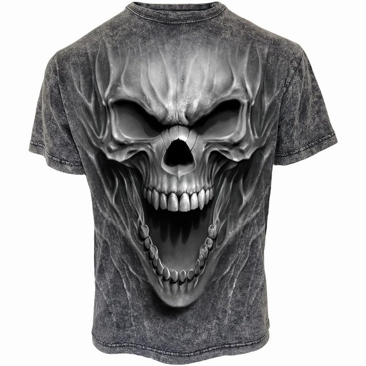 Widezone Multicolored Urban Fashion - Acid Wash T-Shirt - Cotton - Size L