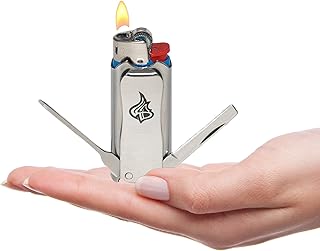 LighterBro LLC. 9005759 Lighterbro Micro Lighter Case, Silver