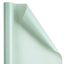 RUSPEPA Mint Matte Wrapping Paper - Solid Color Pearly - luster Paper Perfect for Wedding, Birthday, Spring, Christmas, Baby Shower, DIY Bouquet -17 Inches X 32.8 Feet
