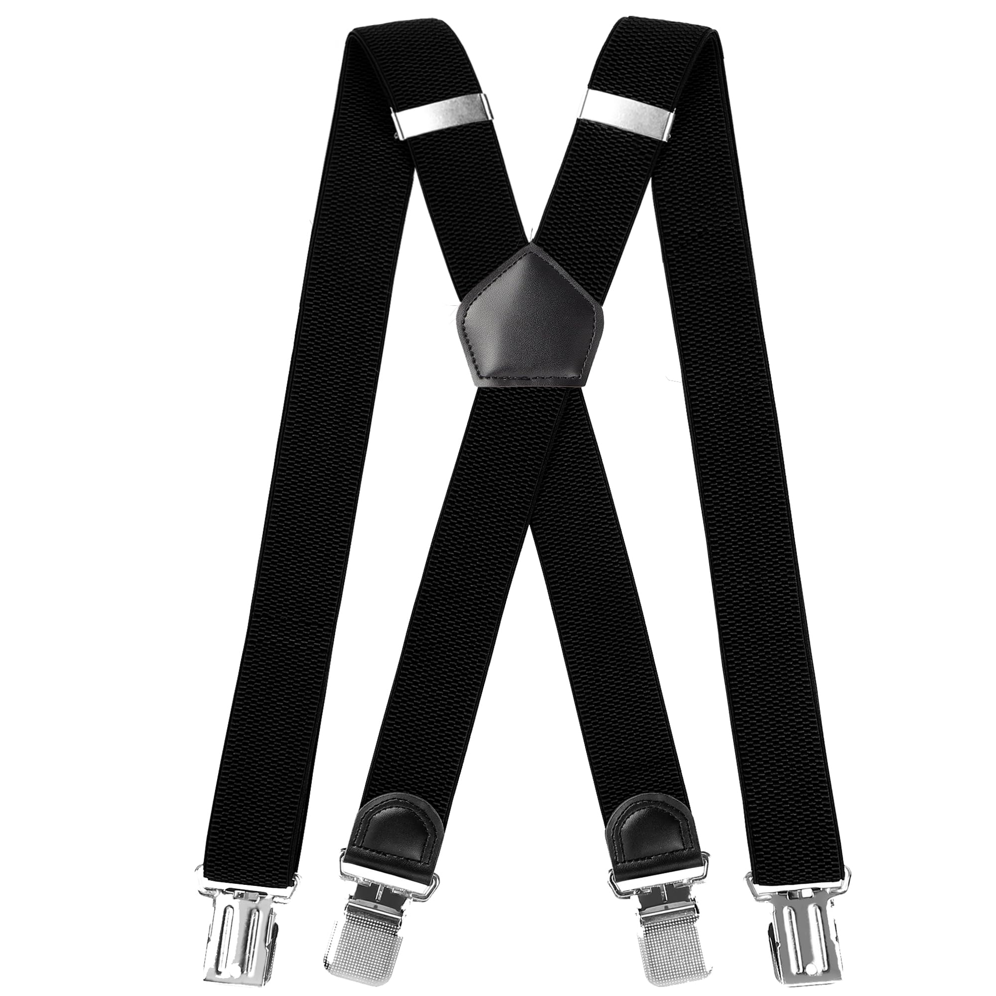 INYEEXUP Hosenträger für Herren Extra Stark Mit 4 Clips, Breit 3,5cm, Einstellbar X-Form, Zusätzliche Länge für Große oder Schwere Menschen