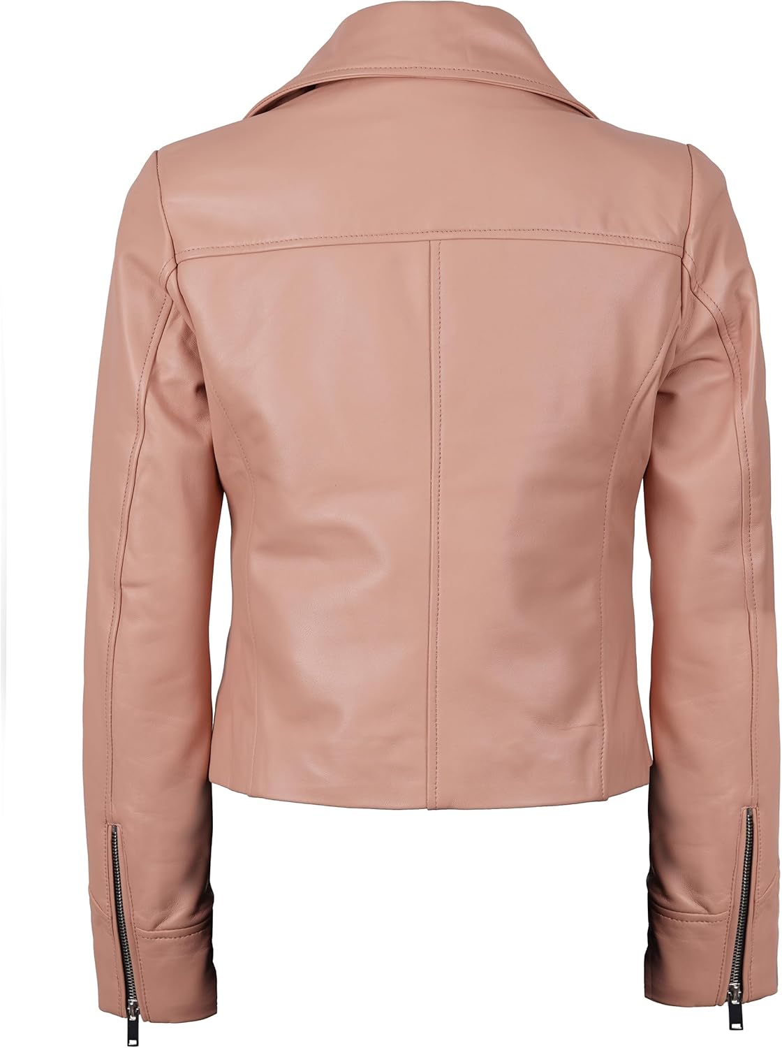 Decrum Womens Leather Jacket – Asymmetrical Style Casual Leather Jackets for Women - Image 4