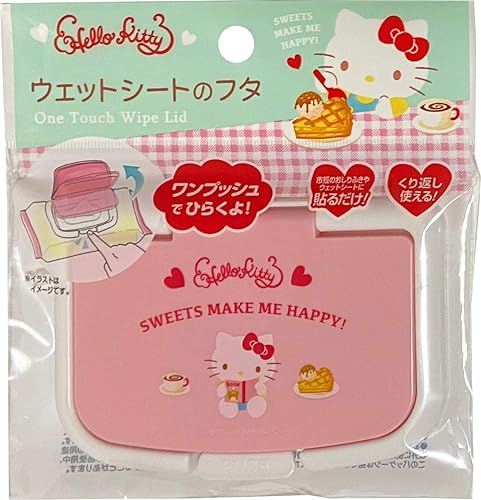 Friend Sanrio Hello Kitty One Touch Push Type Baby Wet Paper Wet Tissue - Tapa de papel húmedo (dulces)