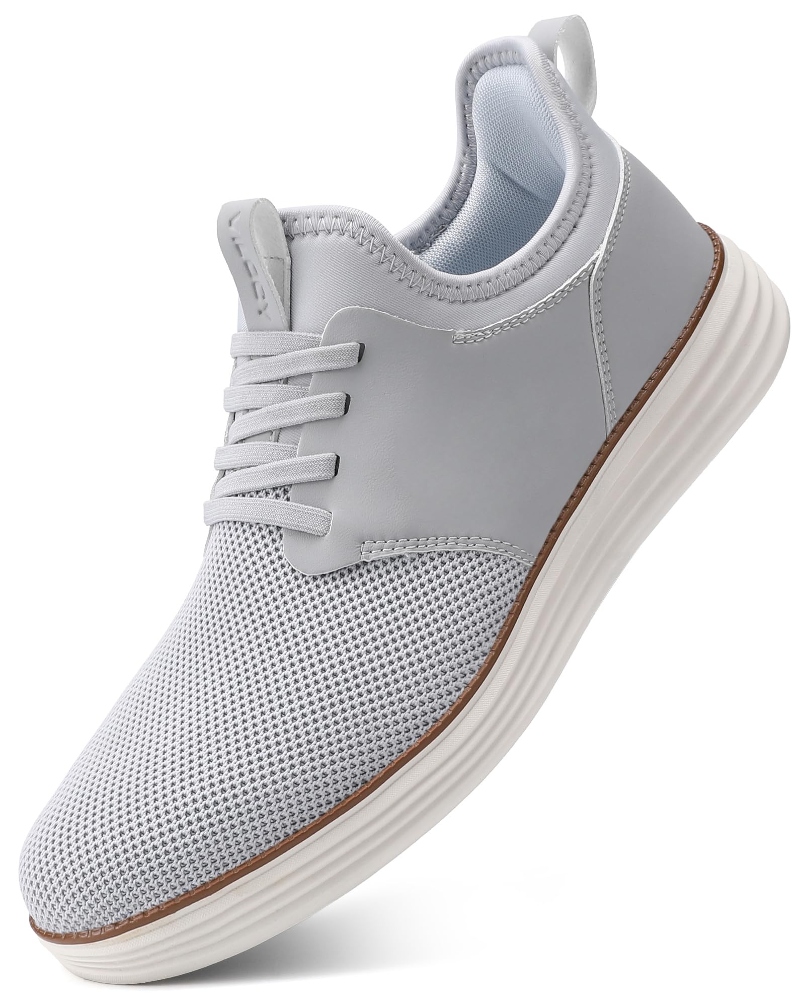 Mens Slip On Casual Dress Shoes Hands Free Fashion Sneakers Mesh Tennis Walking Work Shoe…
