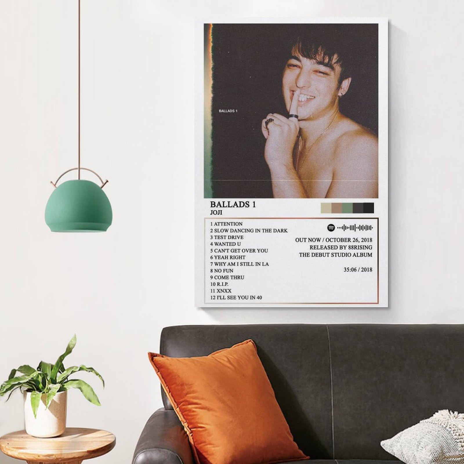 Amazon.com: ZANLIART Joji Ballads 1 Album Cover Canvas Print Music