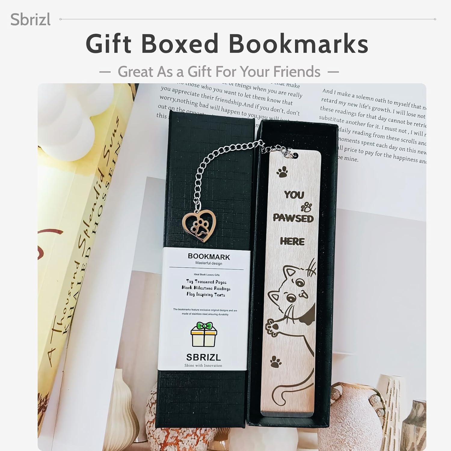 Cat Bookmarks for Reading Women, Ideal Book Lovers Gifts,Christmas Stocking Stuffers for Kids,Gifts for cat Lovers.Cute Bookmarks for Cat Lovers and Reading Enthusiasts (3 Piece) Hello cat - Image 4