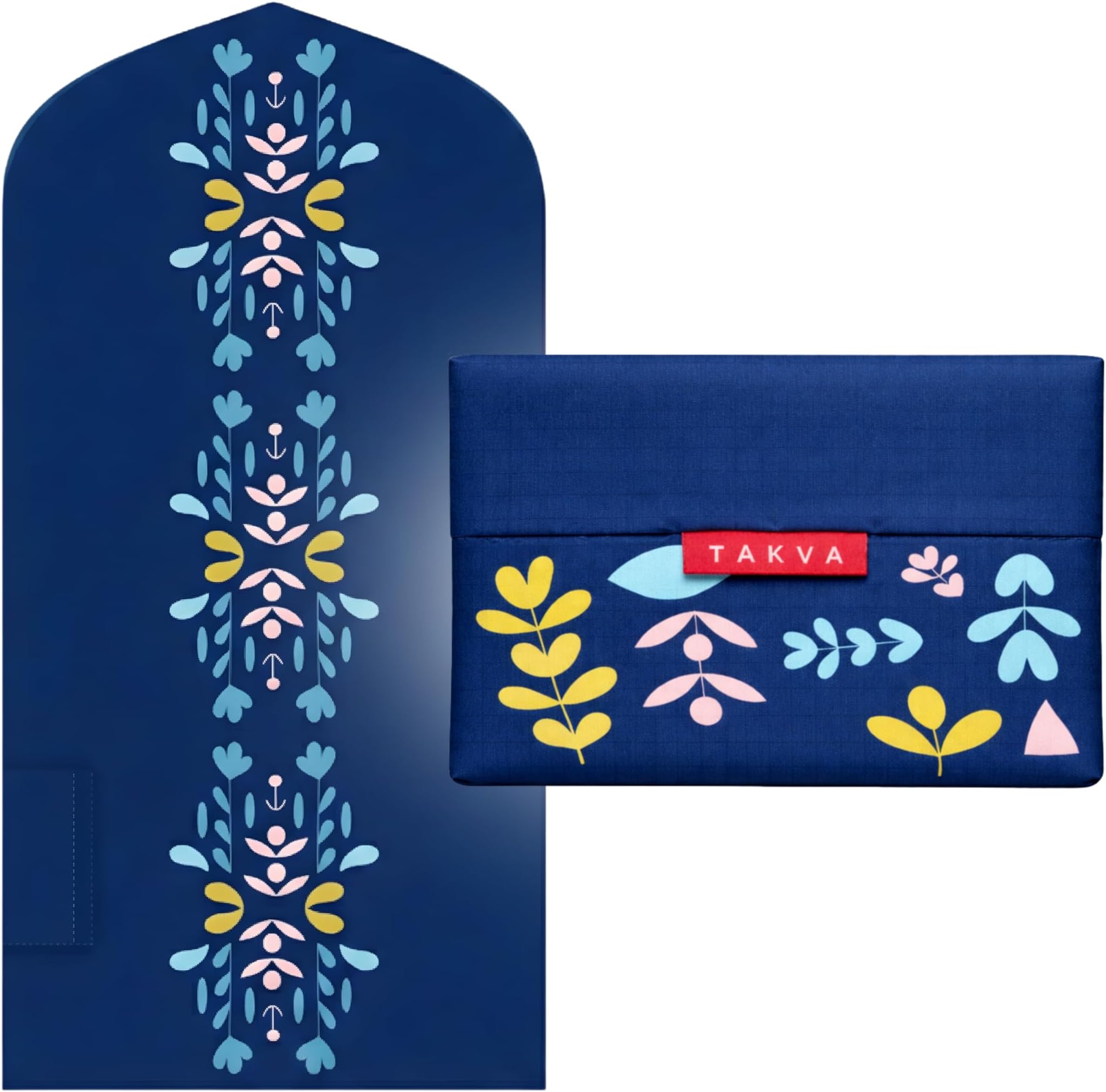 TAKVA The Pocket Sejadah Limited Edition | Portable Prayer mat, Muslim Gift, Ramadan Present (Scandinavian Blue)
