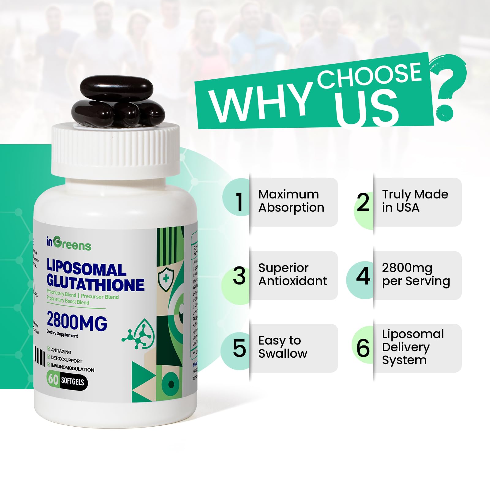 liposomal glutathione formulation Amazon.com: inGreens 2800 MG Liposomal Glutathione Supplement, Detoxifying  & Immune, Aging Defense, Energy, Glutathione Unique Formulation Reduced :  Health & Household