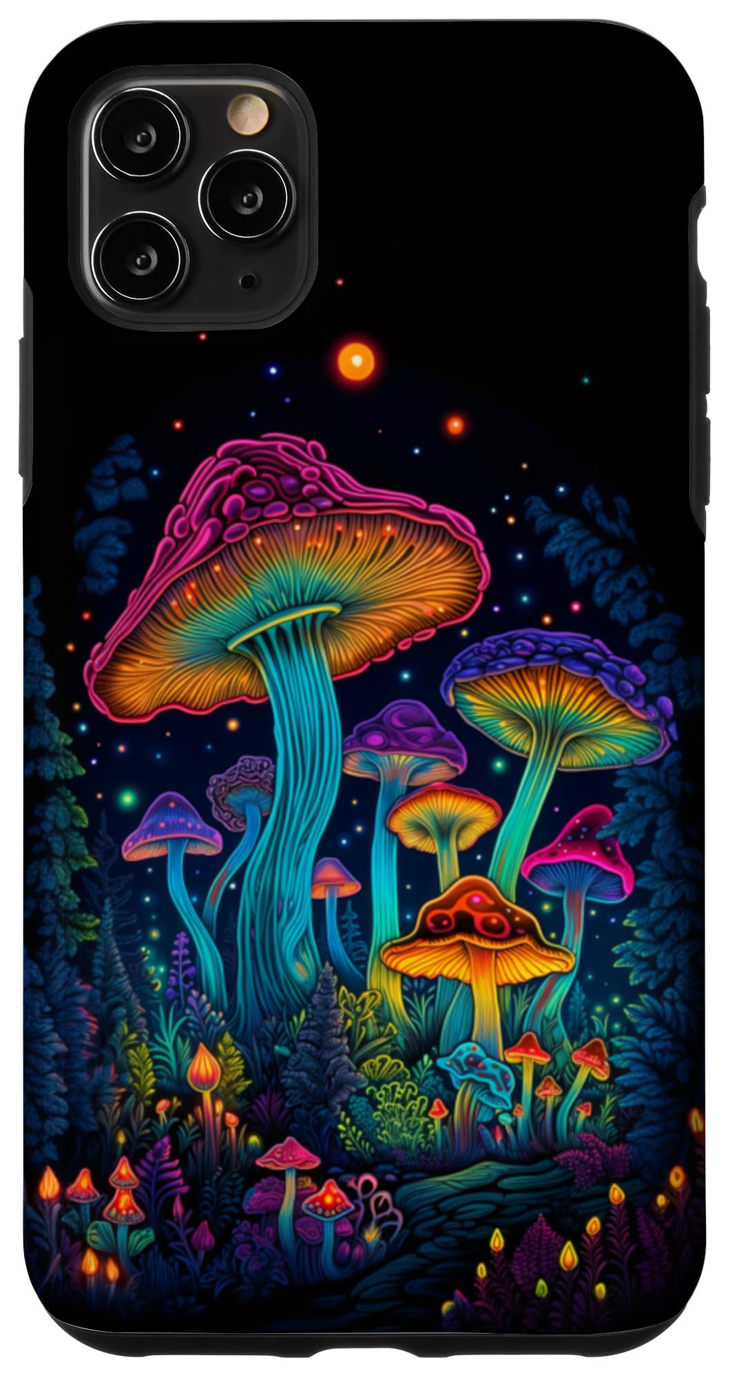iPhone 11 Pro Max Trippy Psychedelic Magic Mushroom Mushrooms Goa Psy Trance Case