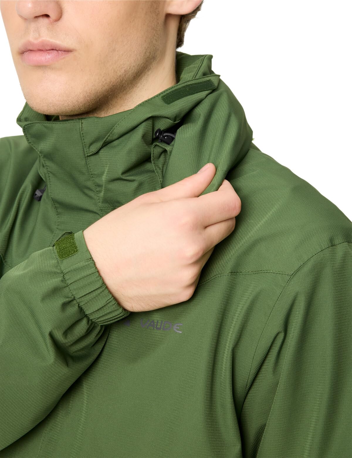 VAUDE Chaqueta de ciclismo para hombre, impermeable, cortavientos y transpirable