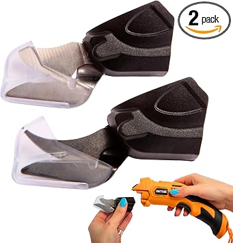 Electric Scissors Heads for Cutting Fabric, Cardboard & Plastic Set of 2 Cutter Heads compatible with the Antive Rechargeable Cordless Electric Power Shears