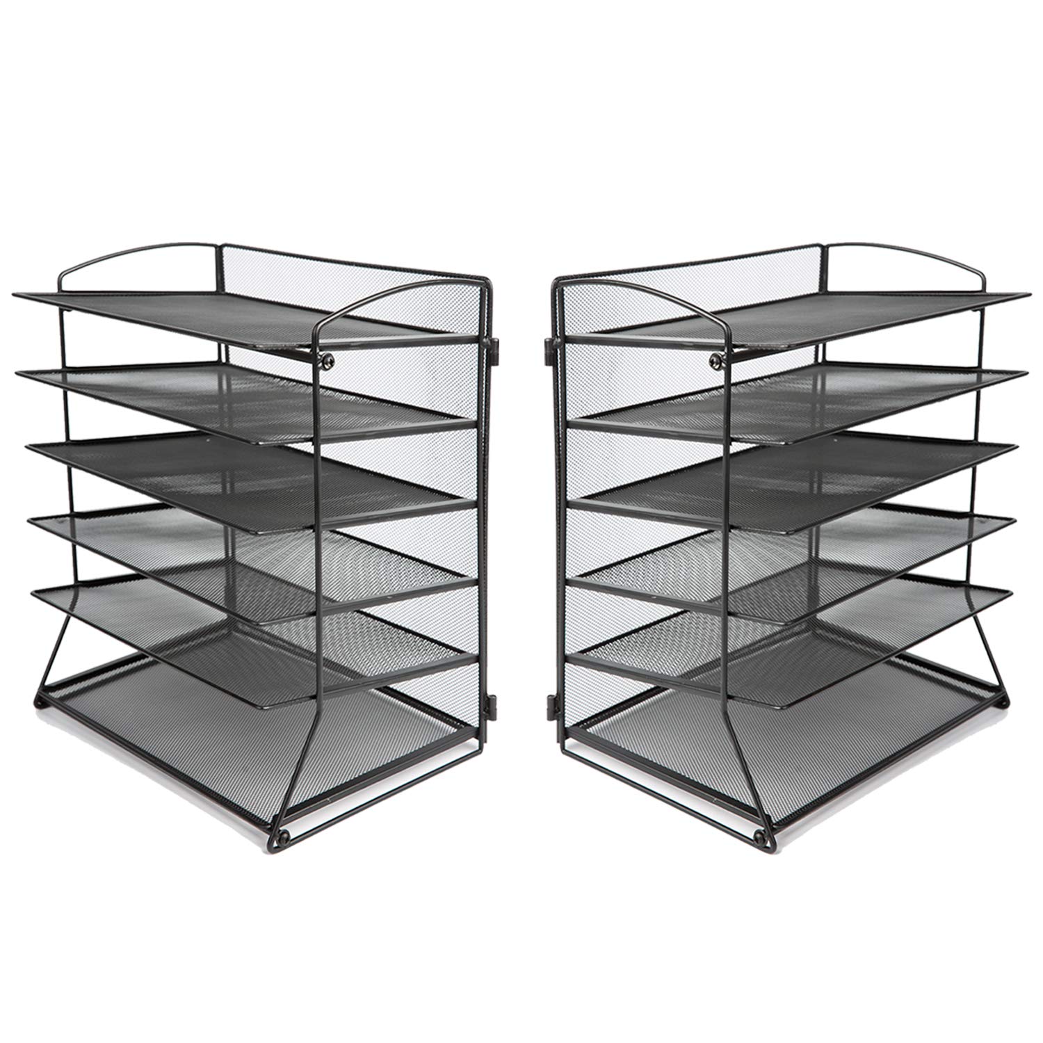 Buy 6Tier Metal Mesh Desk File Organizer Desktop Letter Tray Paper