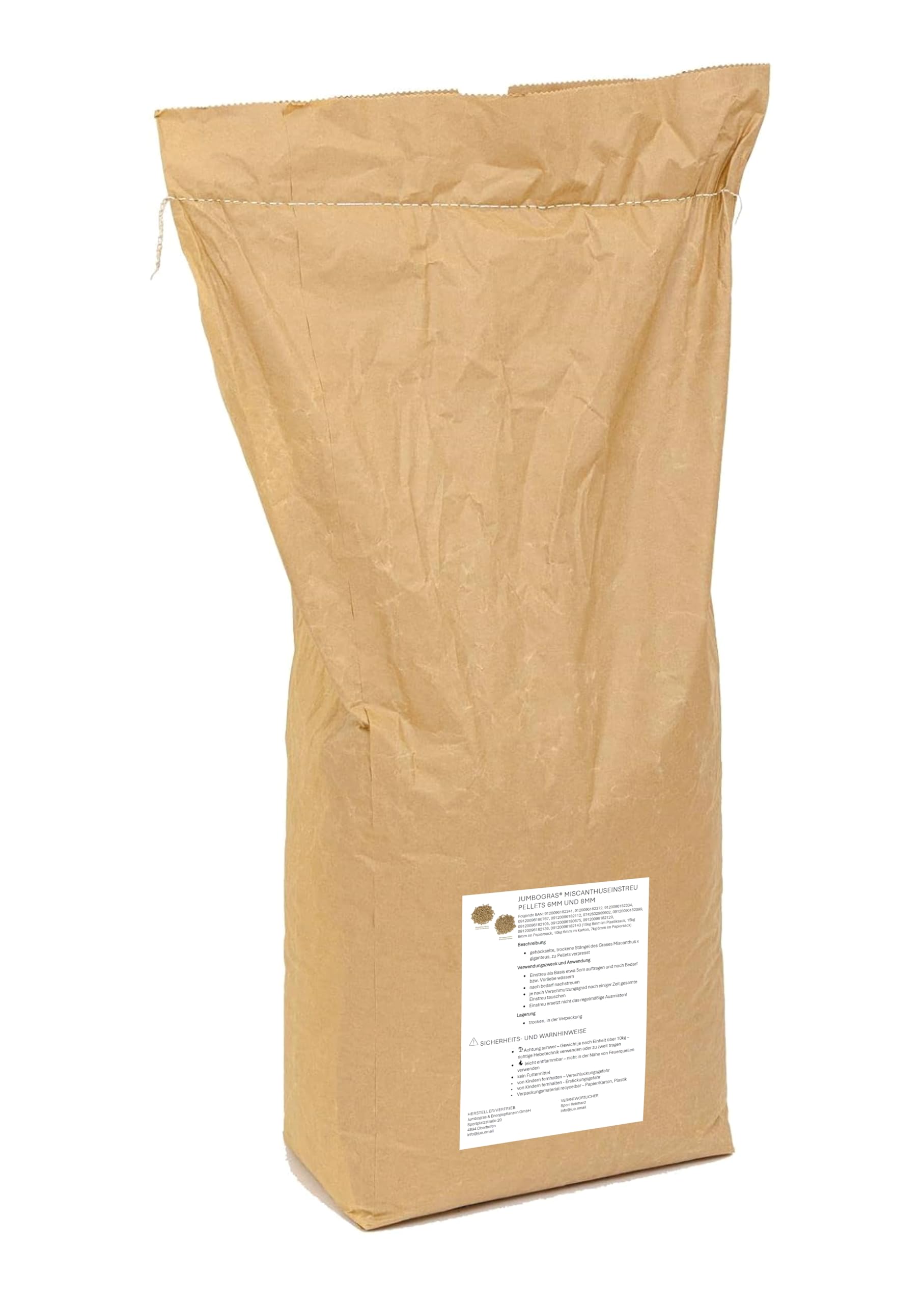Jumbogras Kleintier-Einstreu Pellets aus Miscanthus/Elefantengras für Hasen Kaninchen Maus Vogel Meerschweinchen - Kleintierstreu/Hamsterstreu statt Stroh- u. Hobelspäne für Käfig & Stall (4 x 7 kg)