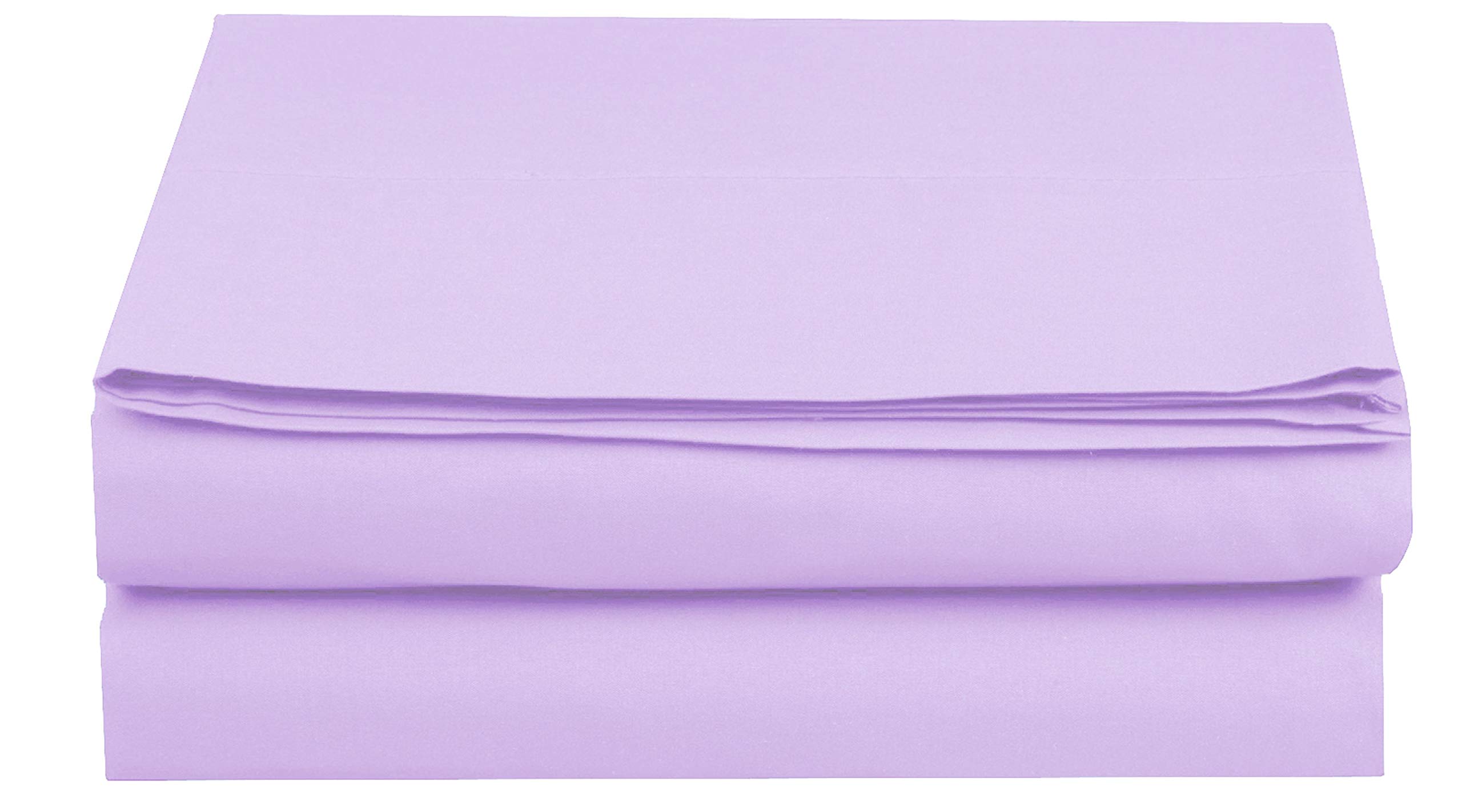 Elegant Comfort Premium Hotel Quality 1-Piece Flat Sheet, Luxury and Softest 1500 Premium Hotel Quality Microfiber Bedding Flat Sheet, Wrinkle-Free, Stain-Resistant, King, Lilac