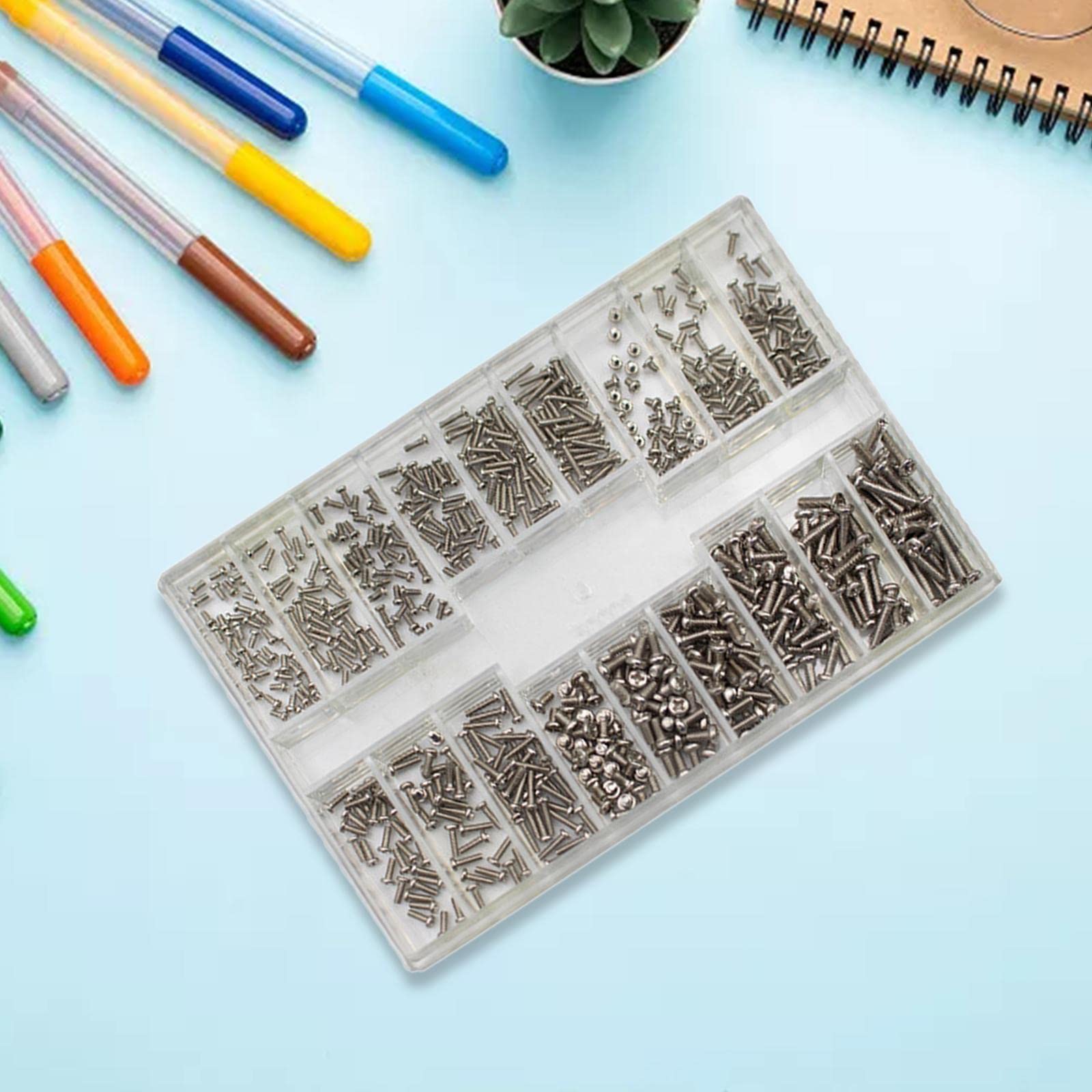 500 Pezzi Mini Viti Acciaio Inox Set Viteria per Elettronica Assortimento Viti per Telefono Riparazione Componenti Informatici Elettrodom, 6 pezzi