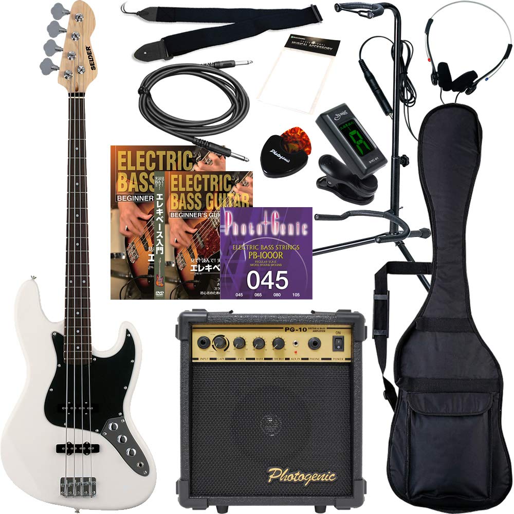 Amazon | SELDER セルダー ベース ジャズベースタイプ JB-30/WH Amazon | SELDER セルダー ベース ジャズベースタイプ JB-30/WH
