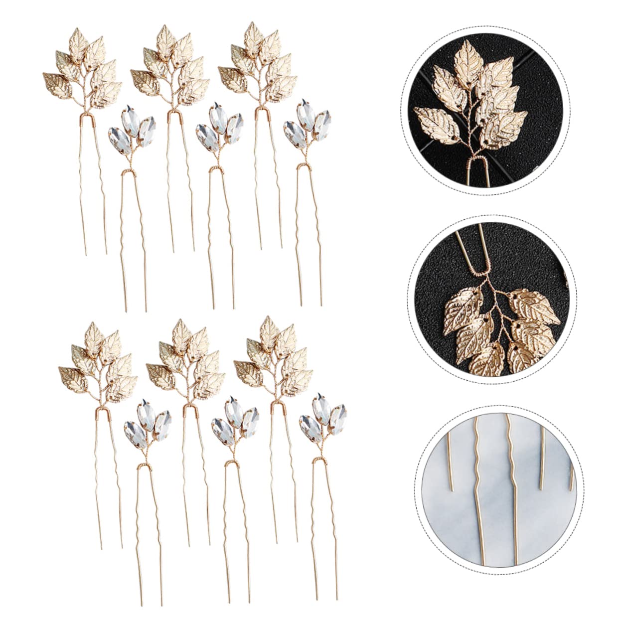 FRCOLOR 6packungen Elegante Braut Haarnadeln Mit Strass Legierung Updo Haarspangen Hochzeits Haarschmuck Für Damen Und Mädchen Für Besondere Anlässe