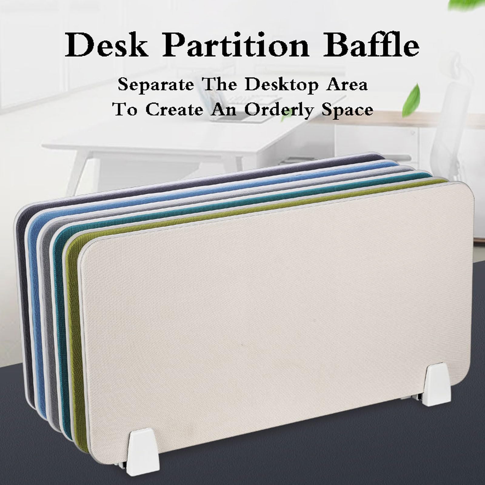 Cloison de bureau insonorisée, séparateur acoustique à clipser, cloison d'intimité pour bureau, cloison de bureau absorbant le son, solution de séparation de l'espace