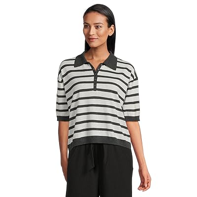 Lilla P Drop Shoulder Polo Neck Sweater Women