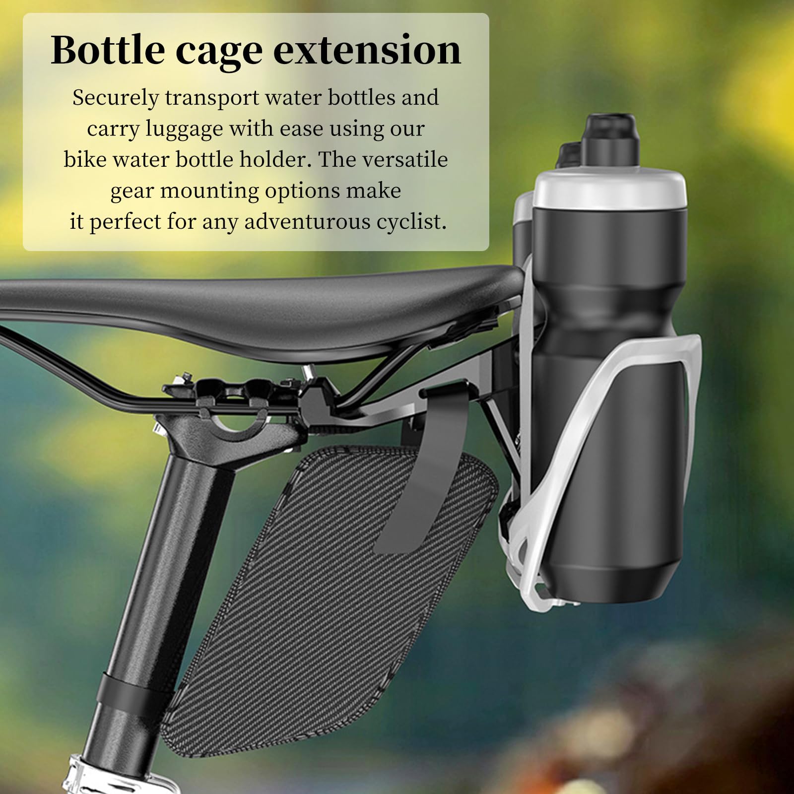 YHZNAGEM Flaschenhalter Fahrrad Doppelter Flaschenhalter Sattel Fahrrad  Trinkflaschenhalter Sattelhalter fr MTB, Rennrad, Mountainbikes :  Amazon.de: Sport & Freizeit