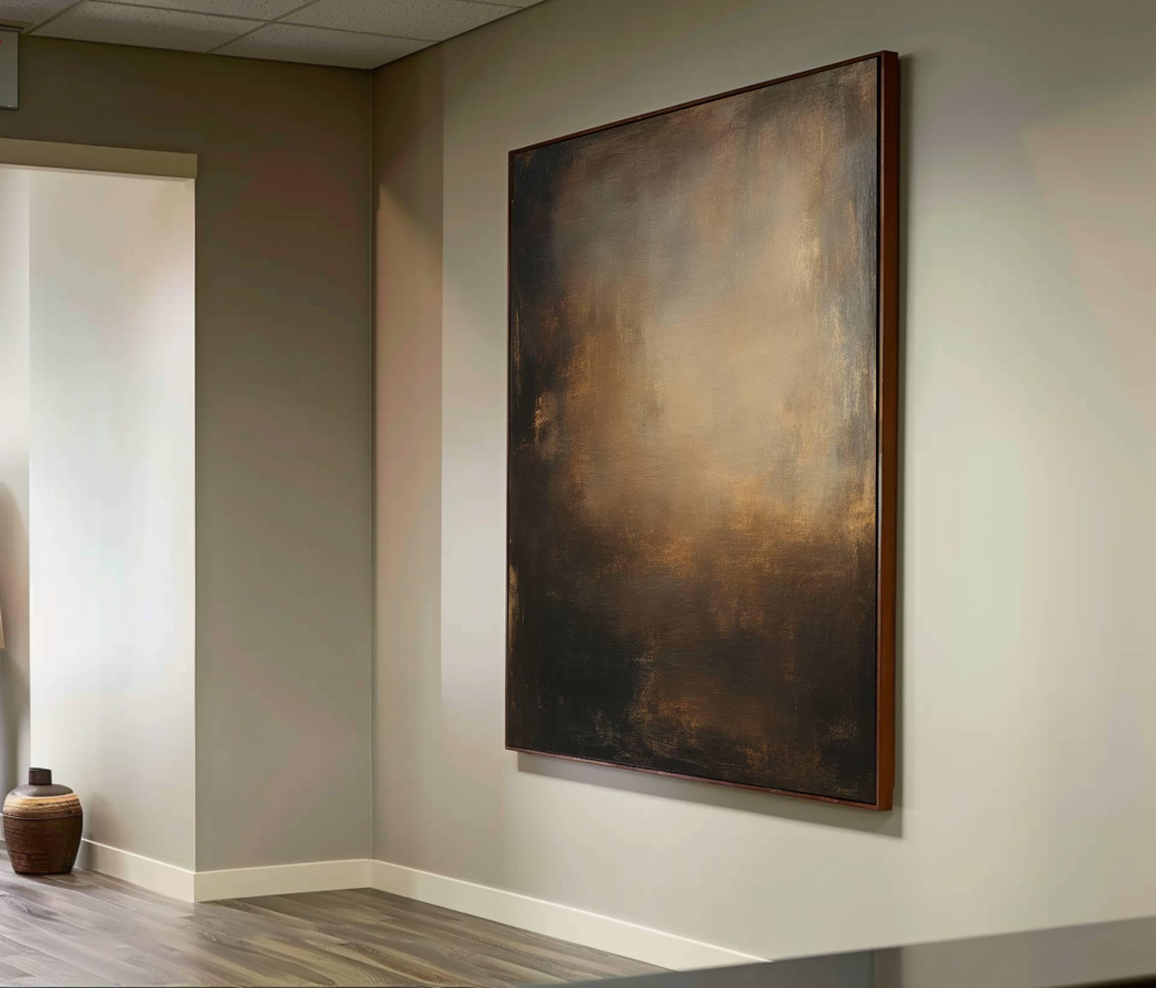 UUDEZO UUDEZOAbstrakcyjna sztuka ścienna Wabi-Sabi do salonu, wydruki na płótnie, obrazy, dzieła sztuki do dekoracji ścian, dekoracja domu (50 x 70 cm)