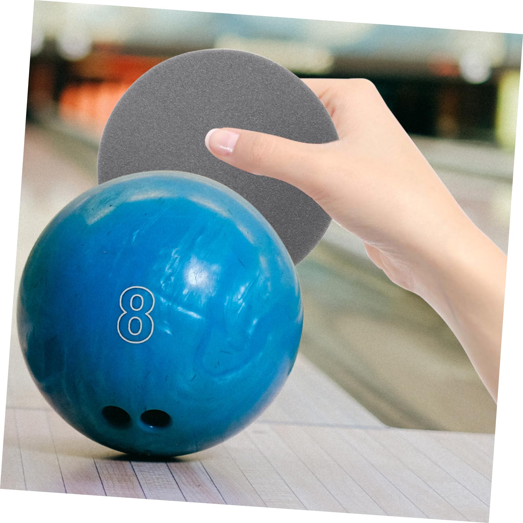 DOITOOL 30piezas Pads De Pulido Para Bolas De Bowling Accesorios De Limpieza Multiusos Material De Esponja Lija Para Mantenimiento De Bowling