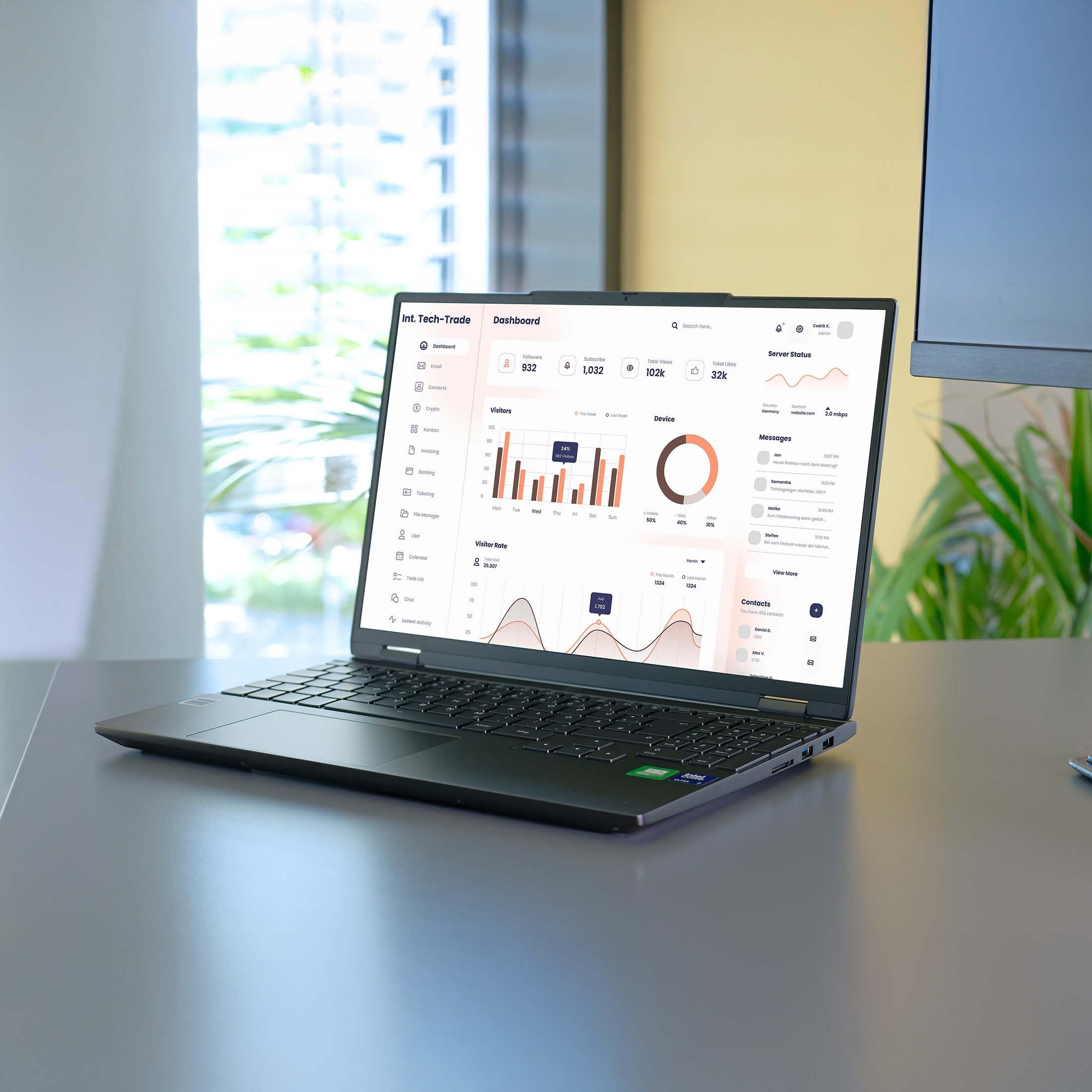 Pro X S25 | 15,3" WQXGA 180Hz | AMD Ryzen 7 255 | RAM: 32GB (DDR5) | SSD: 1TB | Aluminium Gehäuse | beleuchtete Tastatur | Windows 11 Pro | Office 2024 Pro | Rucksack