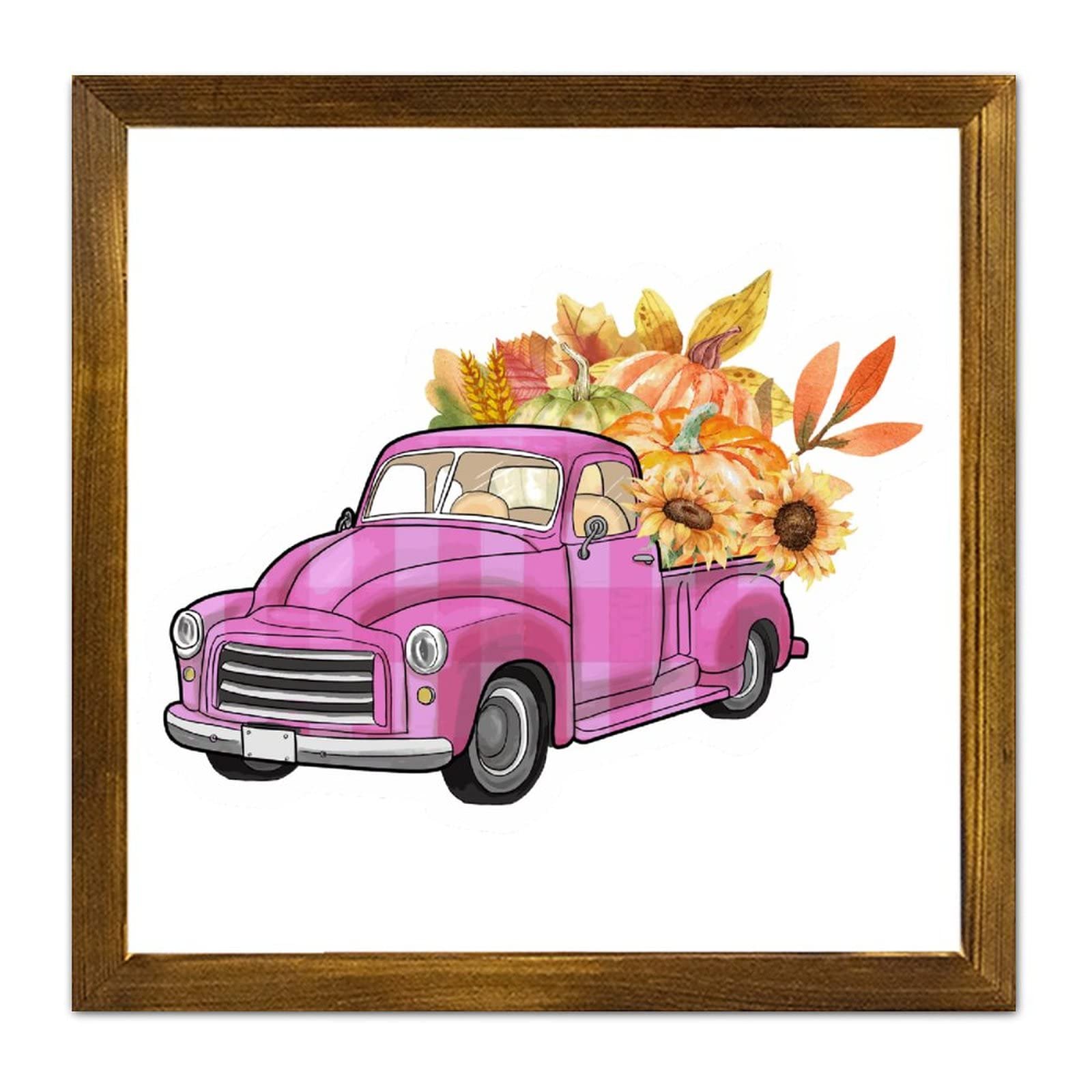 Panneau en bois Happy Fall Pumpkin pour raviver un mur vide