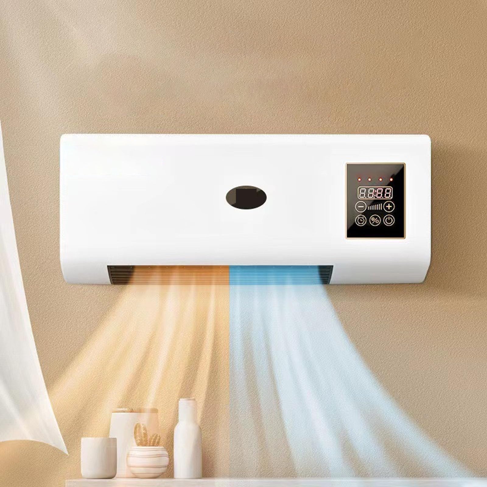 Climafy - Aire acondicionado portátil Climafy, sistema de calefacción mini split, aire acondicionado móvil montado en la pared, unidades de aire acondicionado de ventana con funciones de refrigeración