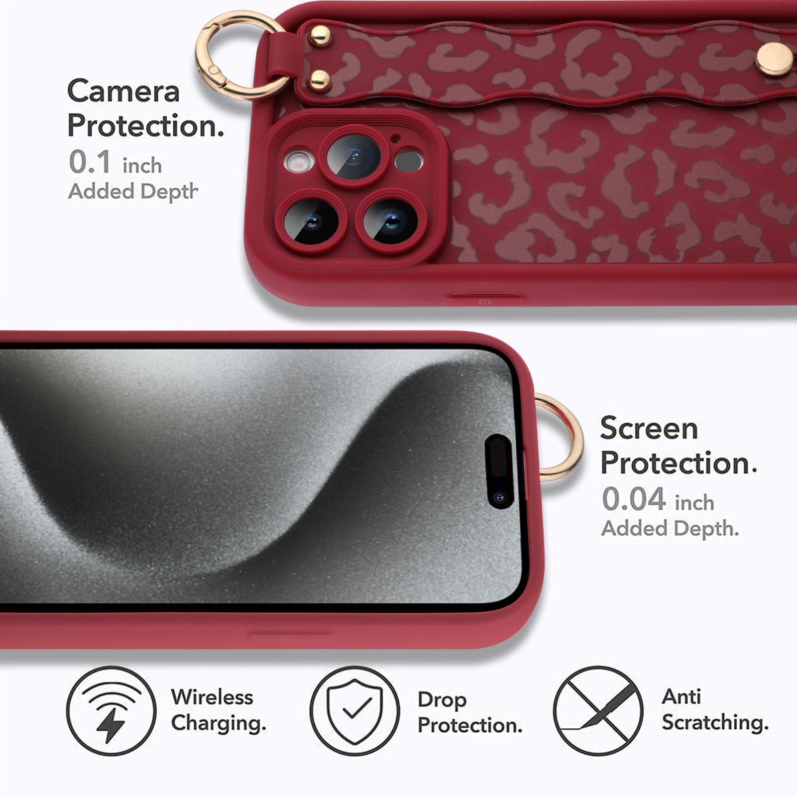 Telefono Moda Compatibile con iPhone 15 Pro Max Custodia sottile elegante e minimalista, cavalletto anello in metallo protettiva resistente agli urti For PC [Protezione militare dalle cadute](Siyah