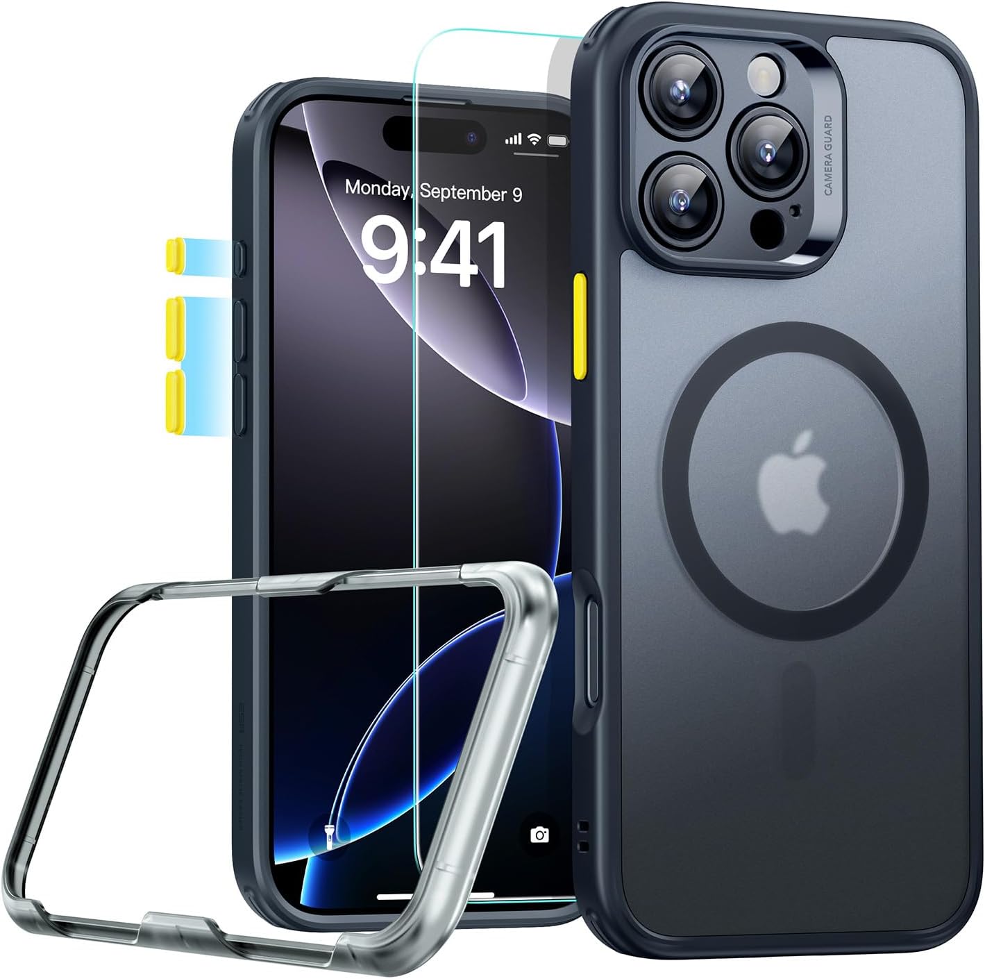 ESR for iPhone 16 Pro Case (4 in 1) Set, Translucent Matte Case with Screen Protector, Compatible wi… ESR for iPhone 16 Pro Case (4 in 1) Set, Translucent Matte Case with Screen Protector, Compatible wi…