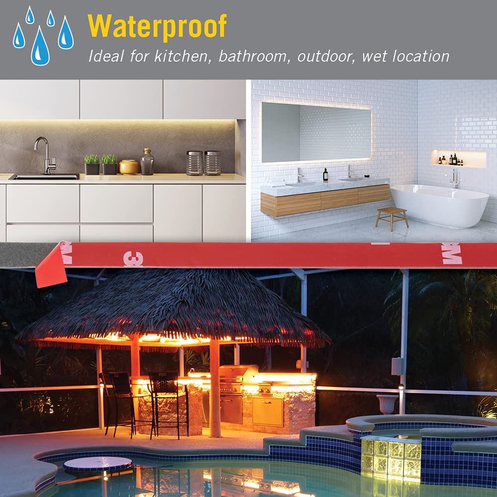 Armacost Lighting 970030 Cinta adhesiva para montaje de luz, color rojo