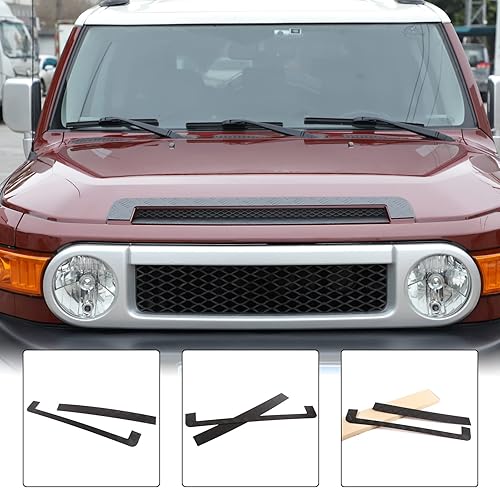 Miniatura 4 de Moldura de ventilación para el capó del automóvil, compatible con Toyot@ FJ Cruiser 2007-2021, cubierta de rejilla de entrada de aire, moldura de
