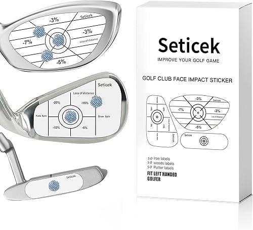 Etiquetas de cinta de impacto de golf Análisis de puntos dulces y consistencia autodidacta Mejora la precisión y distancia del swing de golf