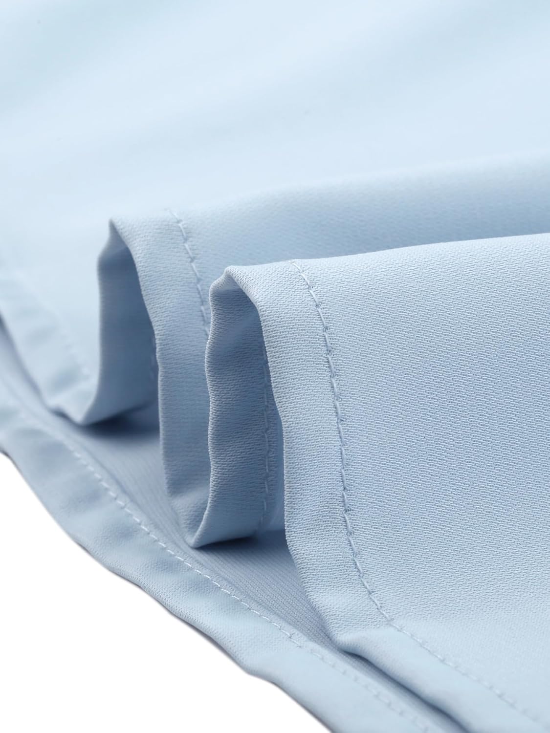 Allegra K Short Sleeve Tops for Women's Round Neck Pleated Front Dressy Casual Work Blouses Shirts - Image 5