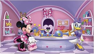 RoomMates JL1302M Minnie Fashionista Spray and Stick Removable Wall Mural - 10.5 x 6 ft.